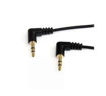 Audio kabelis StarTech.com 1 pēda Slim 3.5mm Labais leņķis Stereo M/M