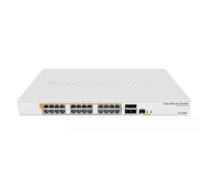 Mikrotik CRS328-24P-4S+RM tīkla pārslēgs Vadīts L2/L3 Gigabit Ethernet (10/100/1000) Power over Ethernet (PoE) 1U Balts