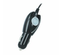 Auto lādētājs Setty 1A 12V/24V ar Micro USB kabeli, melns