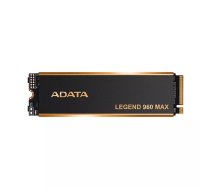 Iekšējais M.2 2280 NVMe SSD ADATA LEGEND 960 MAX 1 TB PCIe 4.0, lasīšana 7400 MB/s, rakstīšana 6000 MB/s, 3D NAND