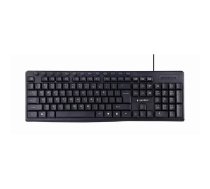 Gembird KB-UM-107-DE tastatūra Universāla USB QWERTZ vācu melna