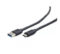 Cablexpert CCP-USB3-AMCM-0.1M USB kabelis 0,1 m USB 3.2 Gen 1 (3.1 Gen 1) USB A USB C Melns