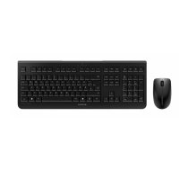 Bezvadu pilna izmēra klaviatūra un pele Cherry DW 3000 — RF bezvadu, QWERTZ izkārtojums, 108 taustiņi, melna