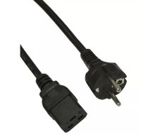 Akyga Server power cable AK-UP-01 IEC C19 CEE 7/7 250V/50Hz 1.8m Melns 1,8 m CEE7/7 C19 uzmava