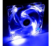 Akyga System fan 12 cm LED blue AW-12A-BL Molex 120x120 mm Datora korpusam Ventilators Caurspīdīgs 1 pcs