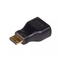 Akyga AK-AD-04 kabeļu spraudņu pāreja HDMI Type A (Standard) HDMI Type C (Mini) Melns, Zelts