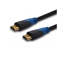 HDMI kabelis SAVIO CL-02 1,5 m — HDMI 1.4, 4096×2160, ARC, Ethernet, zelta pārklājuma kontakti