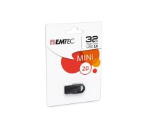 USB zibatmiņa Emtec D250 Mini 32GB USB Type-A 2.0 Melna