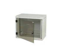 Triton 19" Rack Wall-mount 6U/500 glass door Pie sienas stiprināms statīvs Pelēks