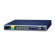 PLANET IGS-5225-16T4S tīkla pārslēgs Vadīts L2+ Gigabit Ethernet (10/100/1000) 1U Zils