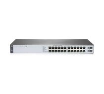 HPE OfficeConnect 1820 24G PoE+ (185W) Vadīts L2 Gigabit Ethernet (10/100/1000) Power over Ethernet (PoE) 1U Pelēks