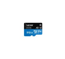 Lexar 633x 512 GB MicroSDXC UHS-I Klases 10