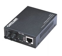 Intellinet Fast Ethernet Media Converter, 10/100Base-Tx to 100Base-Fx (ST) Multi-Mode, 2 km (1.24 mi)