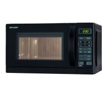 Sharp Home Appliances R-642 BKW Novietojams uz galda Mikroviļņu krāsns ar grilu 20 L 800 W Melns
