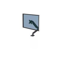 Monitoru statīvs Fellowes Platinum Series 8043301 — vienam monitoram, alumīnijs, melns, ar augstuma regulēšanu, slodze 8 kg, VESA 75x75–100x100