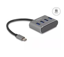 DeLOCK 63223 USB 3.2 Gen 1 Type-C Hub 5000 Mbit/s Melns