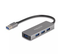 DeLOCK 63171 interfeisa centrmezgls USB 3.2 Gen 1 (3.1 Gen 1) Type-A 5000 Mbit/s Pelēks