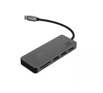 Porta doks Green Cell AK50 USB 3.2 Gen 1 Type-C Sudraba