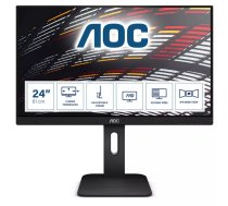 AOC P1 X24P1 monitori 61 cm (24") 1920 x 1200 pikseļi WUXGA LED Melns