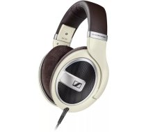 Austiņas Sennheiser HD 599 — vadu, pār auss (circumaural), 50 Ω, 12–38500 Hz, kabelis 1.2 m, krēmkrāsas