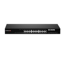 Edimax GS-5424G tīkla pārslēgs Vadīts Gigabit Ethernet (10/100/1000) 1U Melns