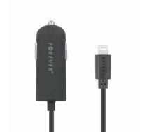 Auto lādētājs forever M-02, 2.1A, priekš 12V/24V, ar 1.2 m Lightning kabeli