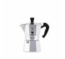 Moka kanna BIALETTI Moka Express 0,2 L alumīnija melna — 3 tasītes (200 ml), neder ind. plītīm
