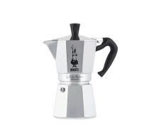Moka kanna BIALETTI Moka Express 0.3 L alumīnijs melna — uzlādes plīts espresso, 6 tasītes