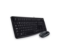 Logitech Desktop MK120 tastatūra Pele iekļauta USB Bulgāru Melns