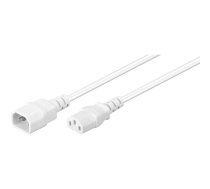 Microconnect PE040605W elektrības kabelis Balts 0,5 m C14 uzmava C13 uzmava