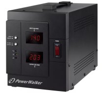 PowerWalker AVR 3000 SIV FR sprieguma regulators 1 Maiņstrāvas izvade (-s) 110-280 V Melns