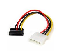 Barošanas kabeļa adapteris StarTech.com 6in 4 Pin LP4 uz kreiso leņķi SATA