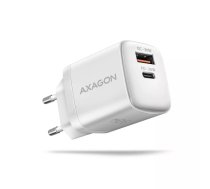 AXAGON ACU-PQ30W Barošanas lādētājs 30 W, 2x ports (USB-A + USB-C), PD3.0/PPS/QC4+/AFC/Apple, balts