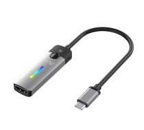 j5create JCA157 video kabeļu aksesuārs 10 m USB Veids-C HDMI Melns, Pelēks