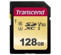 Zibatmiņa Transcend 128GB SDXC UHS-I 500S
