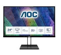 AOC V2 24V2Q monitori 60,5 cm (23.8") 1920 x 1080 pikseļi Full HD LED Melns