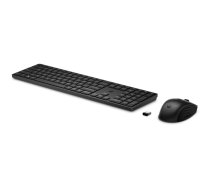 HP 650 Bezvadu Tastatūras un Pelēkļa Komplekts Pilna Izmēra Membrānas Melns