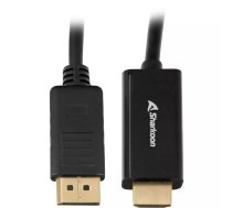 Sharkoon Displayport 1.2 uz HDMI 4K Black 1m ACTIVE 4Kx2K 60hz kabeļa adapteris