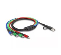 USB kabelis DeLOCK 87035 1.2 m USB 2.0 USB A USB C Micro USB-B Lightning