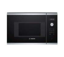 Bosch Serie 6 BFL524MS0 mikroviļņu krāsns Melns, Nerūsējošs tērauds Solo mikrovilnis Iebūvēts 20 L 800 W