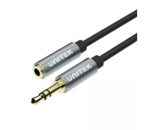 UNITEK Y-C932ABK audio kabelis 1 m 3.5mm Melns, Pelēks