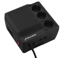 PowerWalker AVR 600 sprieguma regulators 3 Maiņstrāvas izvade (-s) Melns