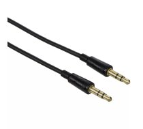Hama Flexi-Slim audio kabelis 1,5 m 3.5mm Melns
