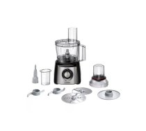 Virtuves kombains Bosch MCM3401M ar 800W motoru un 2,3 L bļodu, melns/nerūsējošais tērauds