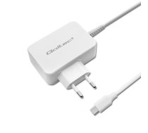 Barošanas adapteris QOLTEC 51039 65W AC-to-DC 220–240V 20,3V/3,25A Type C balts, kabelis 1,7 m
