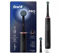 Oral-B Pro 3 Pro3 3000 Pieaugušo Rotējoša-vibrējoša zobu suka Melns