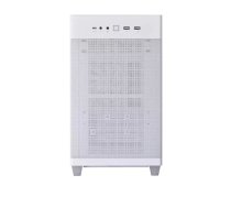 Datora korpuss ASUS AP201 PRIME CASE TG WHITE Mini Tower — micro ATX, rūdīts stikls, 3×3.5" vietas, 1×2.5", USB-A×2, USB-C×1
