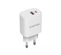 Canyon CNE-CHA20W04 PDA/mobīlo telefonu lādētājs Universāls Balts AC Iekštelpas