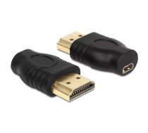 DeLOCK 65507 kabeļu spraudņu pāreja HDMI A micro HDMI D Melns