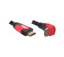 DeLOCK 5m HDMI HDMI kabelis HDMI Type A (Standard) Melns, Sarkans